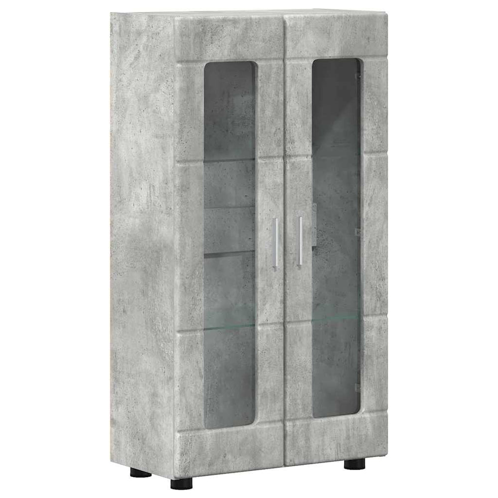 vidaXL Sideboard FLORIN Concrete Grey 55.5 x 29 x 100 cm Engineered Wood