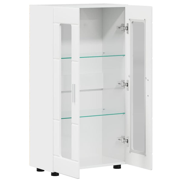 Sideboard Weiß Hochglanz mit Regal