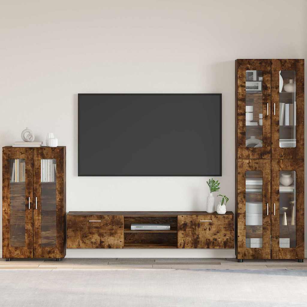 Sideboard mit Regal FLORIN, Räuchereiche