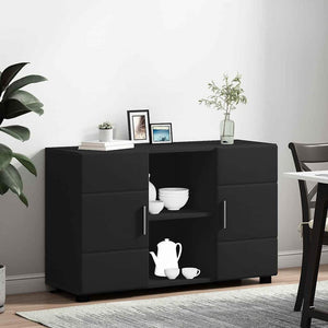 Schwarzes Sideboard FLORIN, 88,5 cm