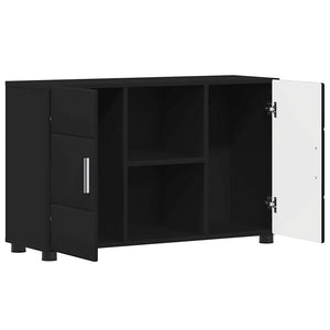 Schwarzes Sideboard FLORIN, 88,5 cm