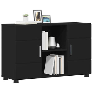Schwarzes Sideboard FLORIN, 88,5 cm