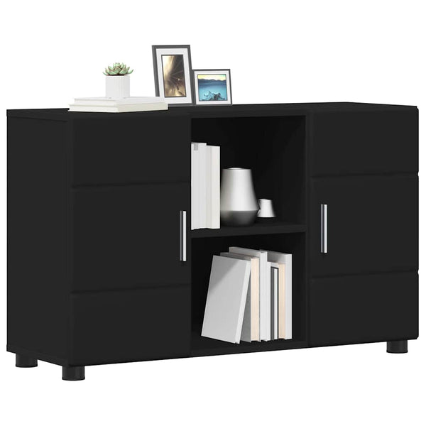 Schwarzes Sideboard FLORIN, 88,5 cm