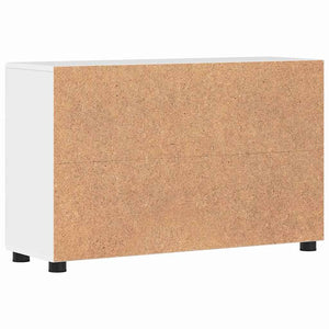 Sideboard Weiß Hochglanz mit Regal 88,5cm