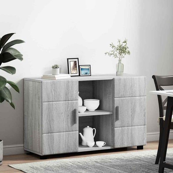 Graues Sideboard FLORIN mit Regal