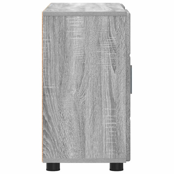 Graues Sideboard FLORIN mit Regal