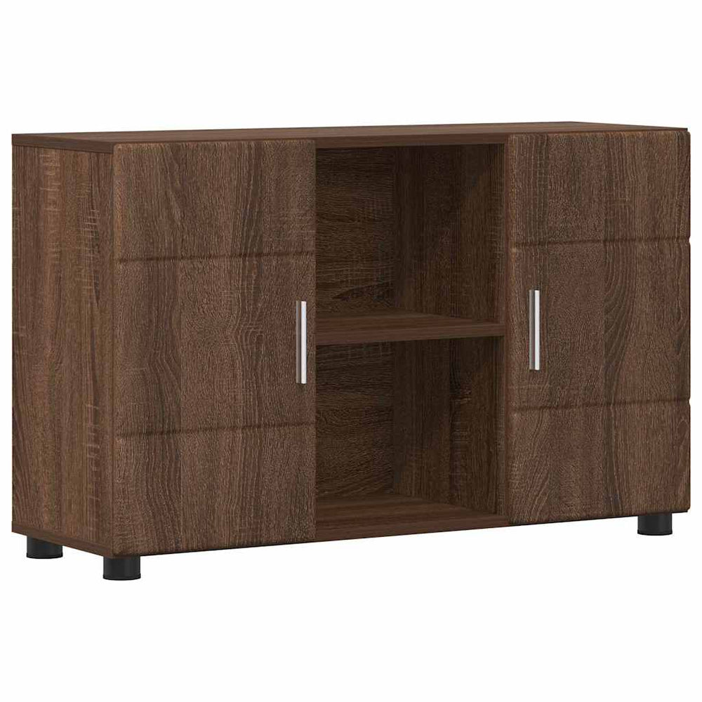 vidaXL Sideboard FLORIN Brown Oak Look 88.5 x 30.5 x 55.5 cm