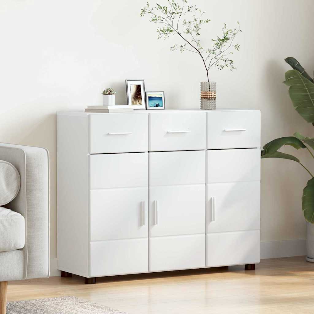 Weißes Sideboard FLORIN mit Tür
