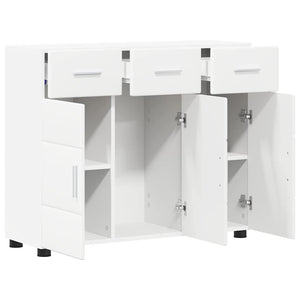 Weißes Sideboard FLORIN mit Tür