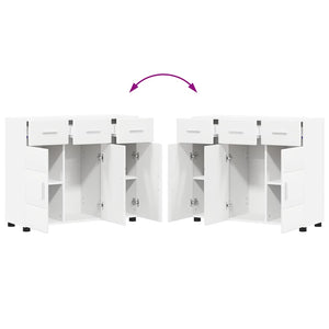Weißes Sideboard FLORIN mit Tür