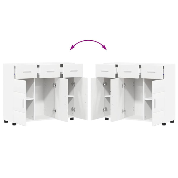 Weißes Sideboard FLORIN mit Tür