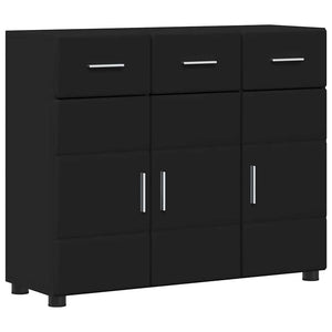 Schwarzes Sideboard FLORIN, 88,5 cm