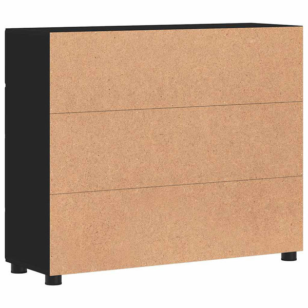 Schwarzes Sideboard FLORIN, 88,5 cm