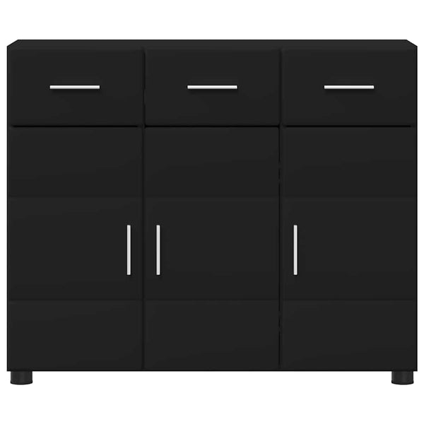 Schwarzes Sideboard FLORIN, 88,5 cm