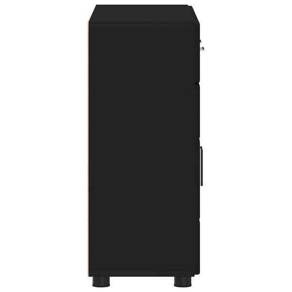 Schwarzes Sideboard FLORIN, 88,5 cm