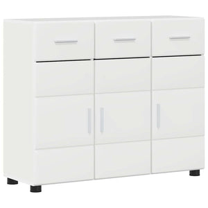 Sideboard Weiß Hochglanz mit Regal