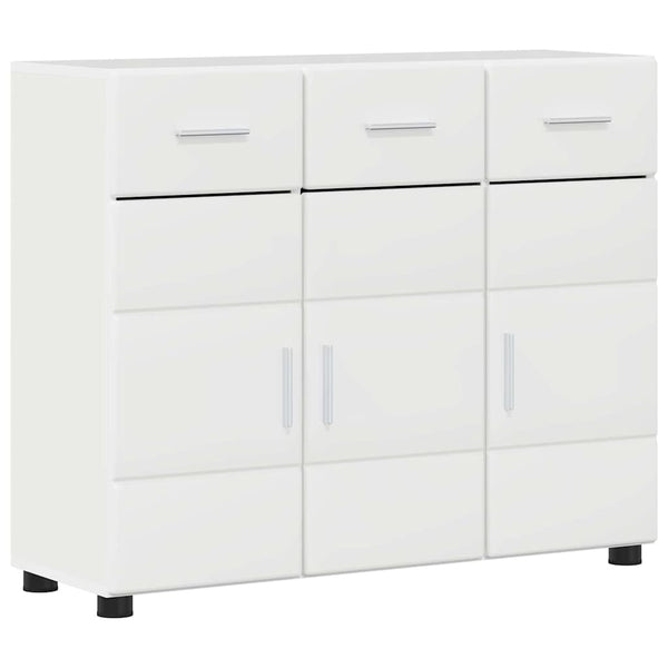Sideboard Weiß Hochglanz mit Regal