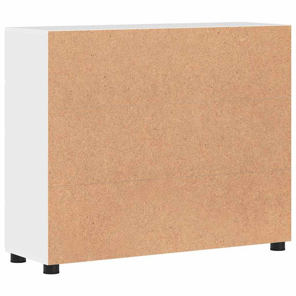 Sideboard Weiß Hochglanz mit Regal