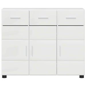 Sideboard Weiß Hochglanz mit Regal