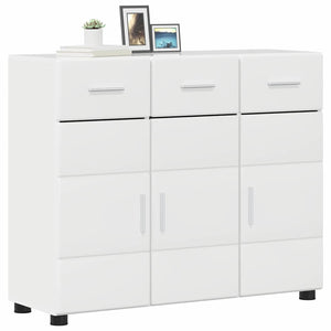 Sideboard Weiß Hochglanz mit Regal
