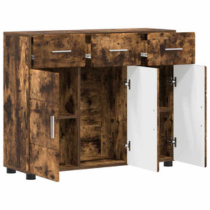 Sideboard FLORIN Geräucherte Eiche 88,5 cm