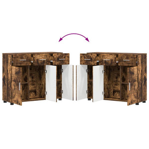 Sideboard FLORIN Geräucherte Eiche 88,5 cm