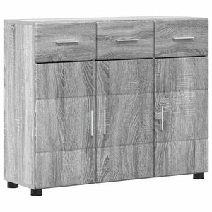 vidaXL Bahut avec étagère FLORIN gris Sonoma 88,5 x 30,5 x 73 cm