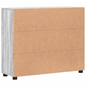 vidaXL Bahut avec étagère FLORIN gris Sonoma 88,5 x 30,5 x 73 cm