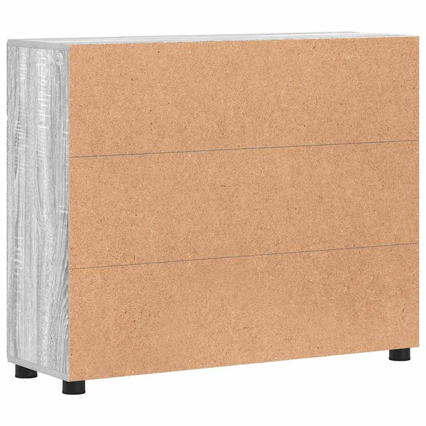 vidaXL Bahut avec étagère FLORIN gris Sonoma 88,5 x 30,5 x 73 cm