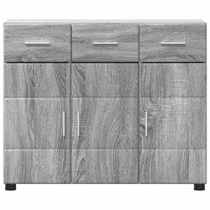 vidaXL Bahut avec étagère FLORIN gris Sonoma 88,5 x 30,5 x 73 cm