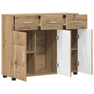 Sideboard FLORIN Artisan-Eiche mit Regal