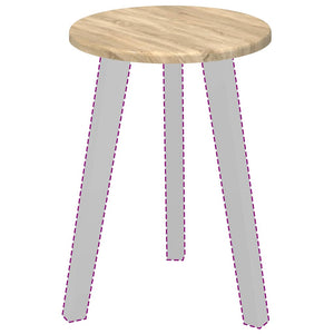 Tischplatte Sonoma-Eiche Ø 30cm