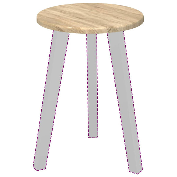 Tischplatte Sonoma-Eiche Ø 30cm