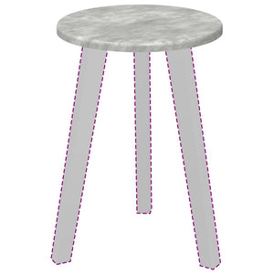 Tischplatte Betongrau Ø 30cm
