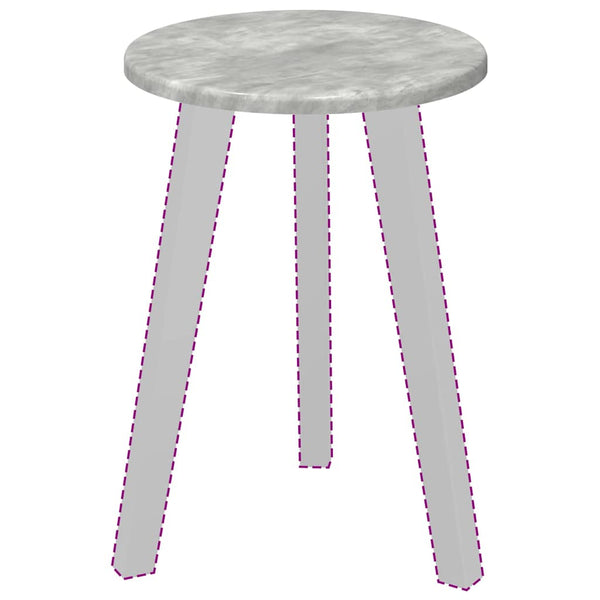 Tischplatte Betongrau Ø 30cm