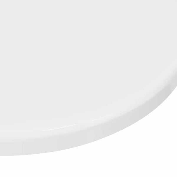 Tischplatte Hochglanz Weiß Ø 30cm