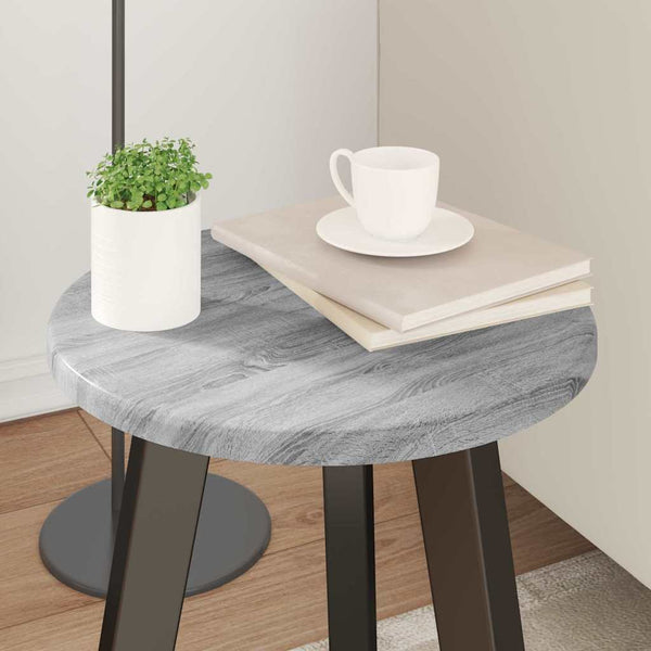 Tischplatte Grau Sonoma Ø 30cm