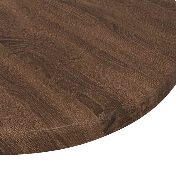 Tischplatte Braun Eichen-Optik Ø 30cm