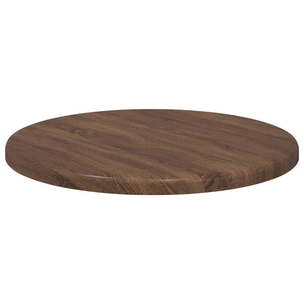 Tischplatte Braun Eichen-Optik Ø 30cm