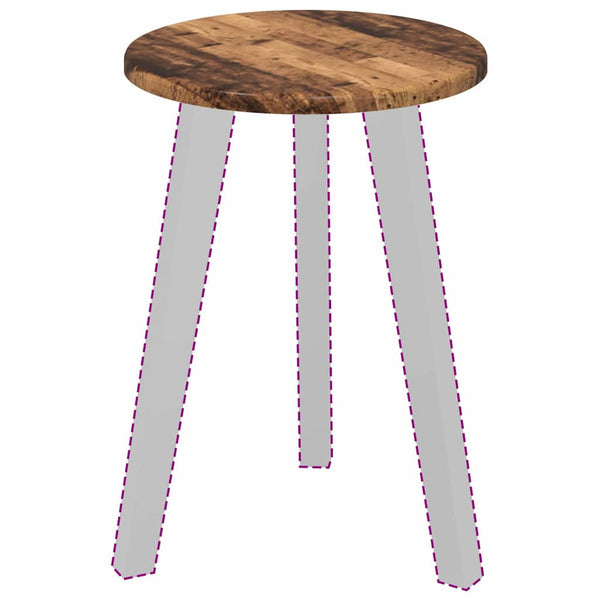 Tischplatte Altholz Ø 30cm