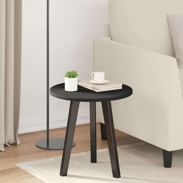 Tischplatte Schwarz Ø 40 cm
