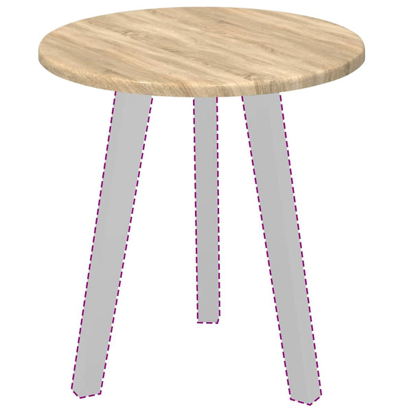 Tischplatte Sonoma-Eiche Ø 40cm
