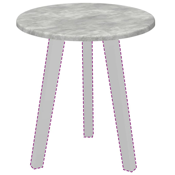 Tischplatte Betongrau Ø 40cm