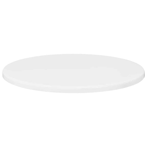 Tischplatte Hochglanz Weiß Ø40cm
