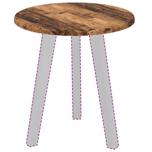 Tischplatte Altholz Ø 40cm