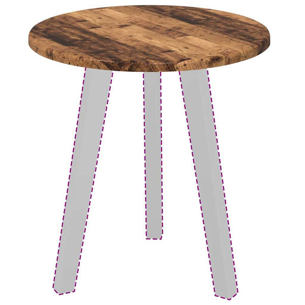 Tischplatte Altholz Ø 40cm