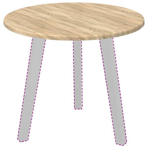 Tischplatte Sonoma-Eiche Ø 50cm