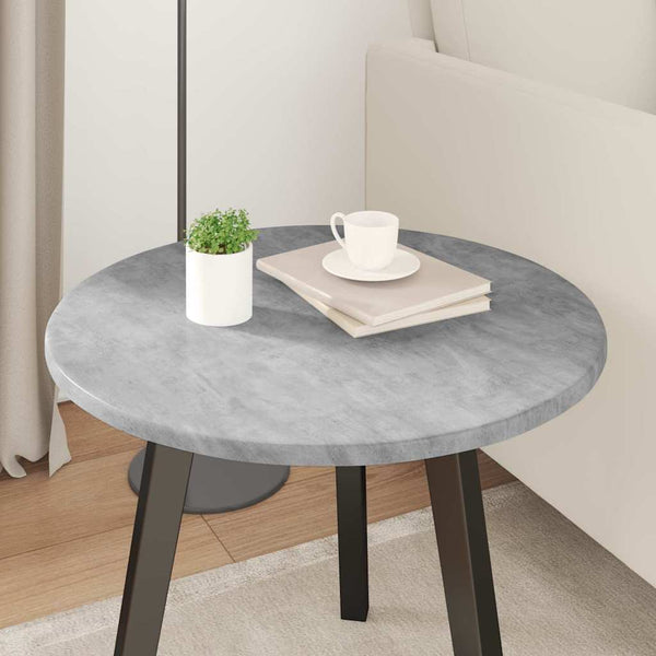 Tischplatte Betongrau Ø 50cm