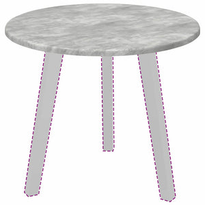 Tischplatte Betongrau Ø 50cm