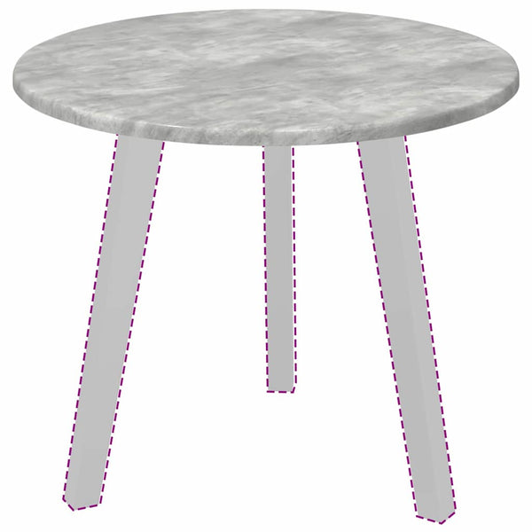 Tischplatte Betongrau Ø 50cm